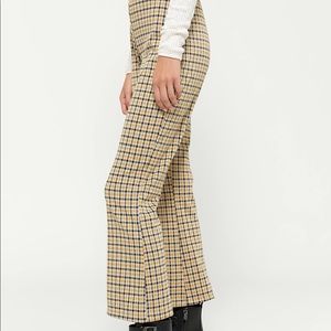 Plaid Kick Flare Pants